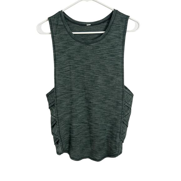 Lululemon Var-City Muscle Tank Size 8 Heathered Forest Green - Picture 1 of 5